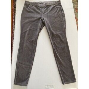 June & Daisy Women’s XL Pants Gray Stretch Elastic Waist Excellent Condition